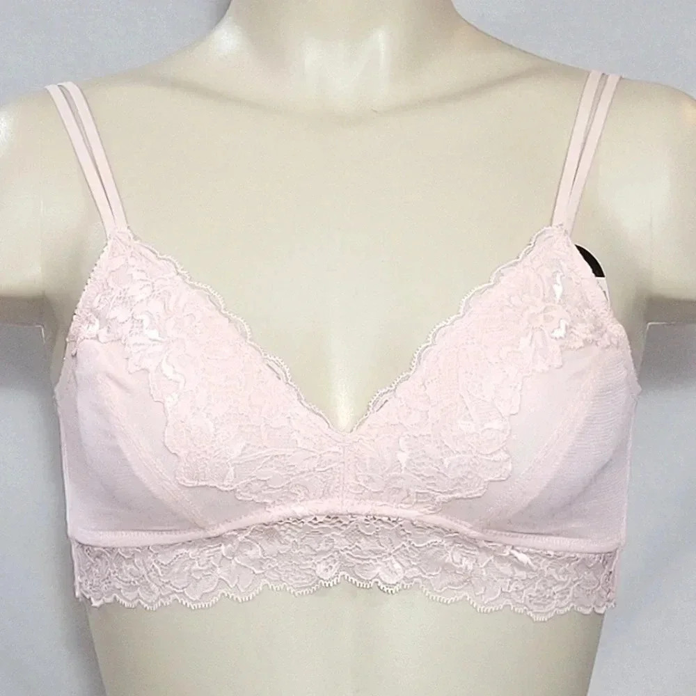 XL X-LARGE Maidenform SE1182 Self Expressions Lace Bralette Pink NWT